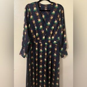 Scotch and Soda Printed Floral Long Midi Dress size medium
